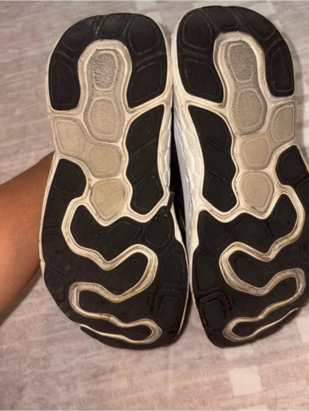 New Balance Black Athletic Running Shoes with White Midsole